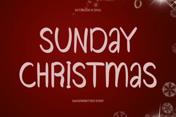 Sunday Christmas Font