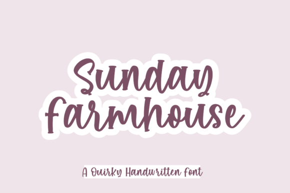 Sunday Farmhouse Font Poster 1