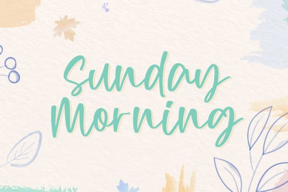 Sunday Morning Font Poster 1