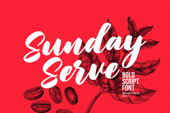 Sunday Serve Font Poster 1