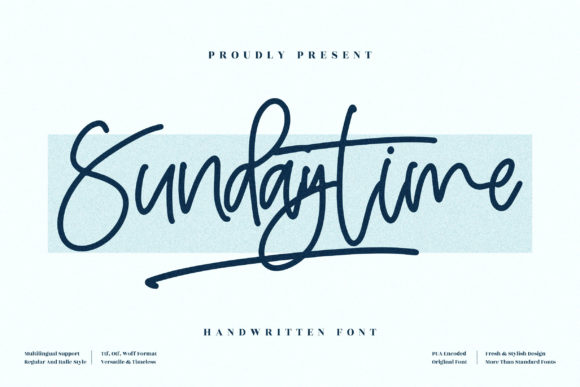 Sundaytime Font Poster 1