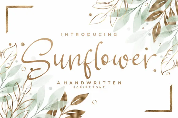 Sunflower Font Sunflower Font Poster 1
