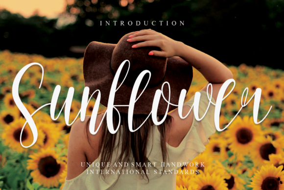 Sunflower Font Poster 1