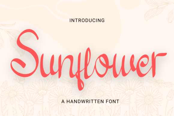 Sunflower Font Poster 1