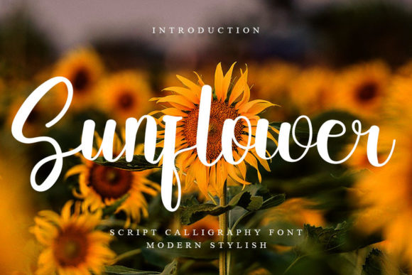 Sunflower Font Poster 1