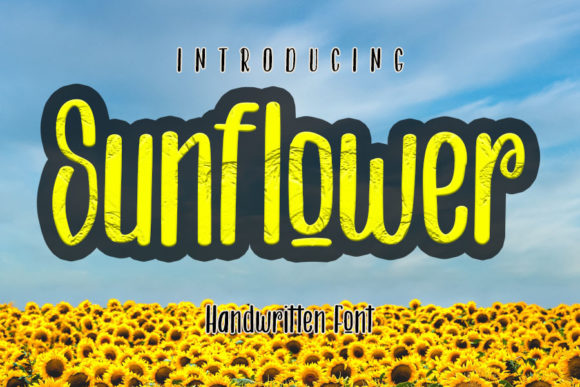 Sunflower Font Poster 1