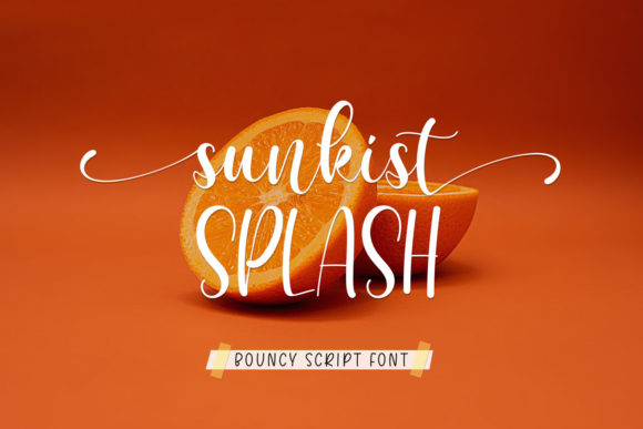 Sunkist Splash Font Poster 1