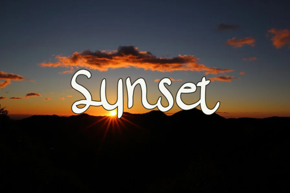 Sunlight Font Poster 3