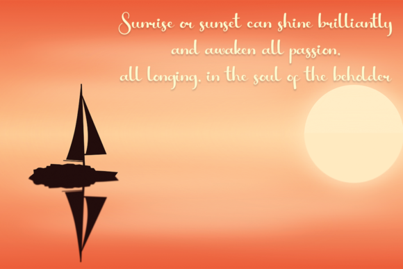 Sunrise Font Poster 3