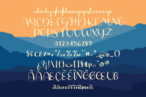 Sunrise Font Poster 5