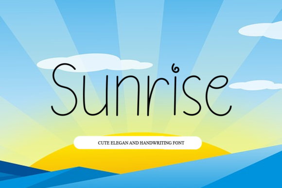 Sunrise Font