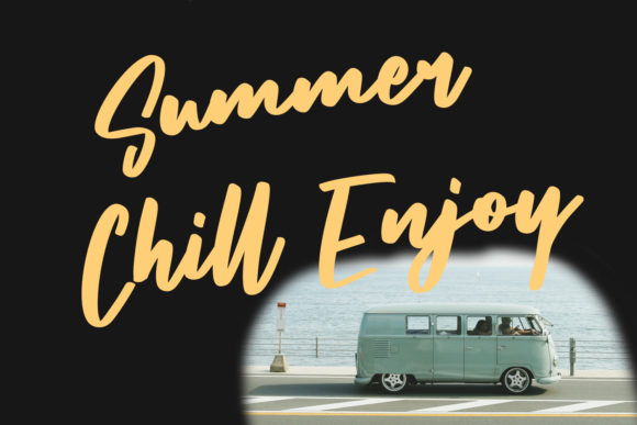 Sunsetstill Font Poster 4
