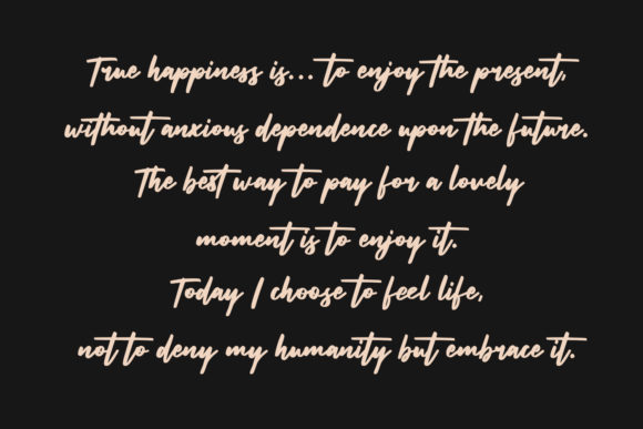 Sunsetstill Font Poster 6