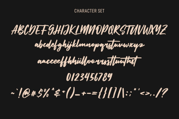 Sunsetstill Font Poster 8