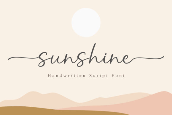 Sunshine Font Poster 1