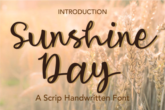 Sunshine Day Font Poster 1