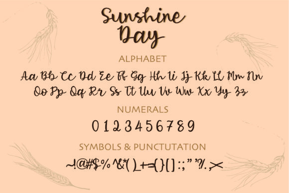 Sunshine Day Font Poster 2