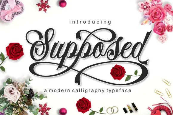 Supposed Font Supposed Font Poster 1