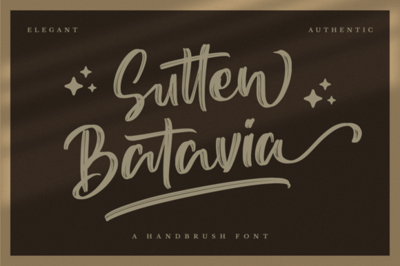 Sutten Batavia Font Poster 1