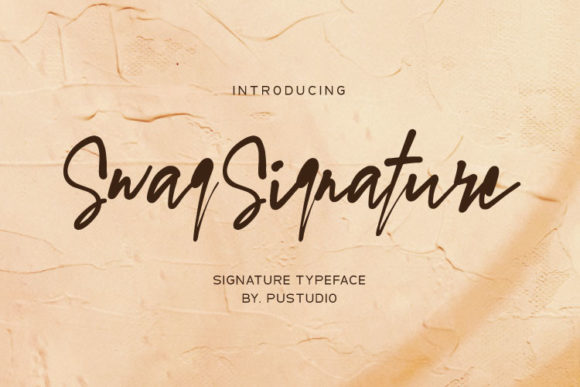 Swag Signature Font Poster 1