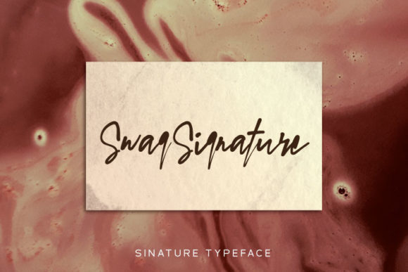 Swag Signature Font Poster 5
