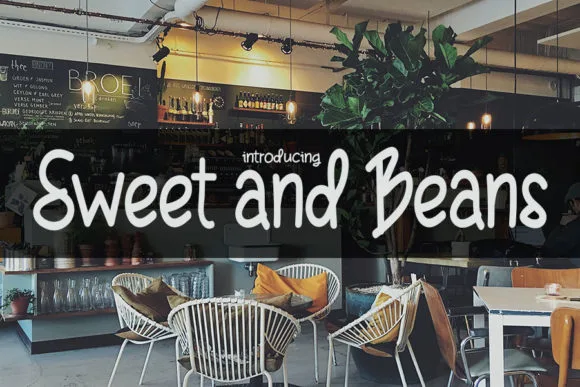 Sweet and Beans Font Sweet and Beans Font Poster 1