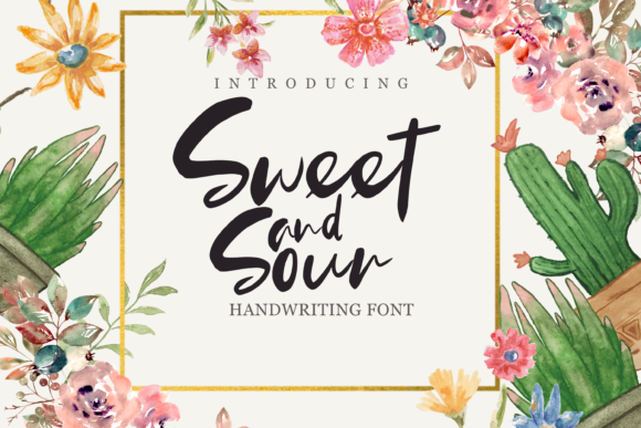 Sweet and Sour Font Poster 1