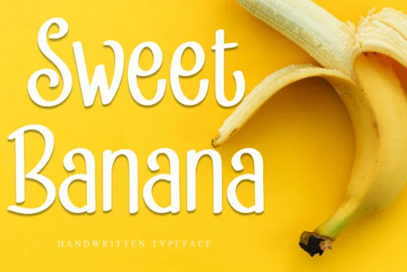Sweet Banana Font Sweet Banana Font Poster 1