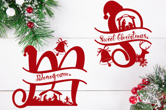 Sweet Christmas Monogram Font Poster 1