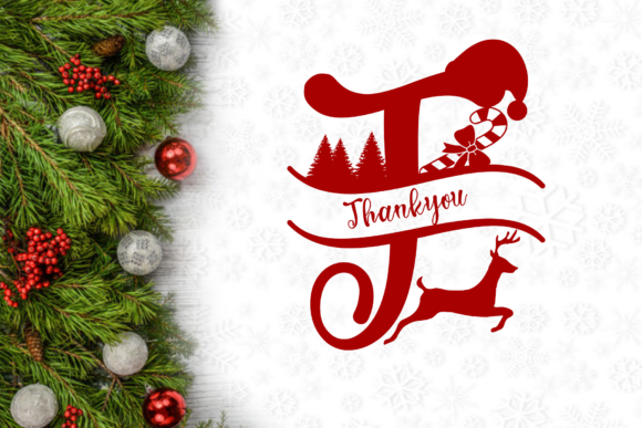 Sweet Christmas Monogram Font Poster 9