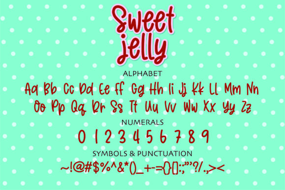 Sweet Jelly Font Poster 2
