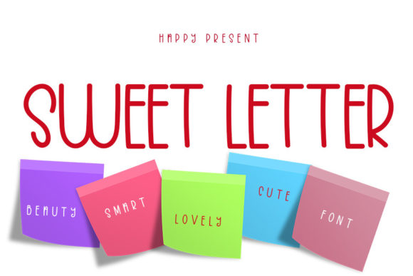 Sweet Letter Font Poster 1