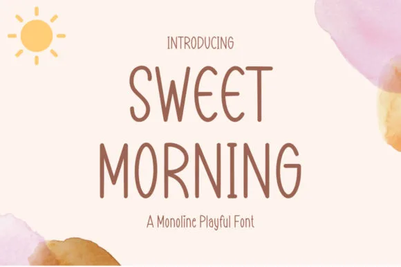 Sweet Morning Font Sweet Morning Font Poster 1