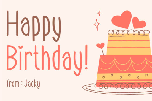 Sweet Morning Font Poster 3