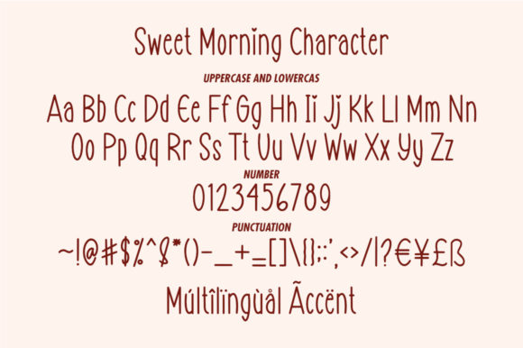Sweet Morning Font Poster 5
