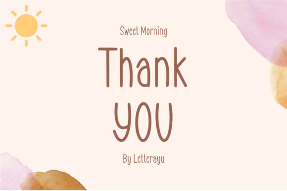 Sweet Morning Font Poster 6