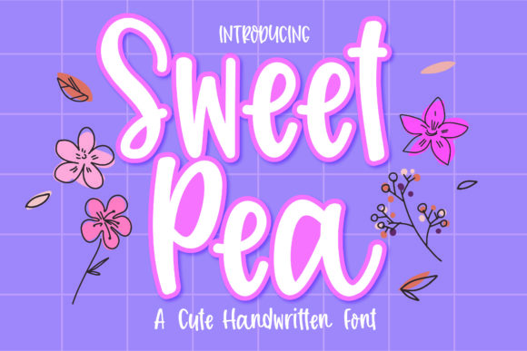 Sweet Pea Font Poster 1