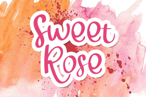 Sweet Rose Font Poster 1