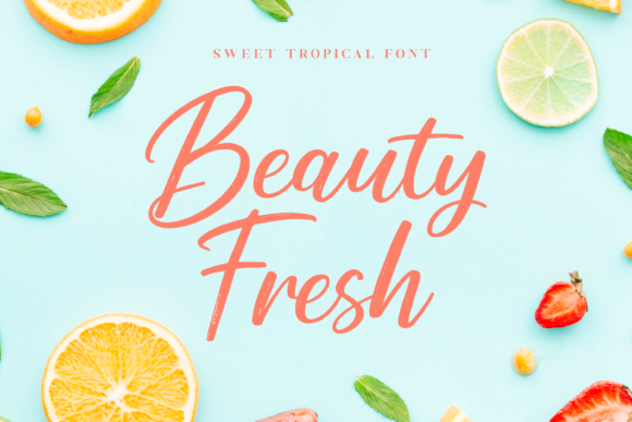 Sweet Tropical Font Poster 2