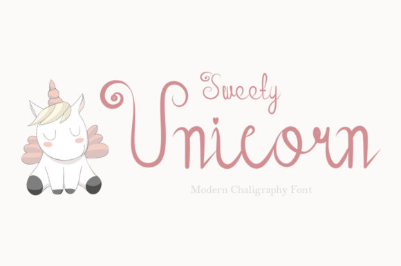 Sweety Unicorn Font Poster 1