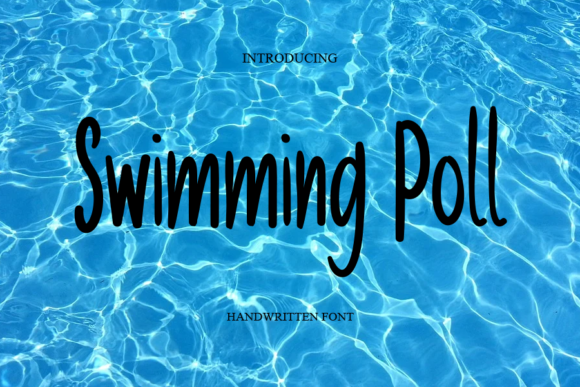 Swimming Poll Font Poster 1