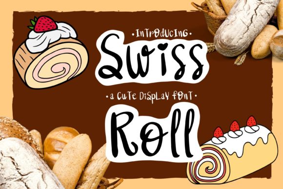 Swiss Roll Font Poster 1