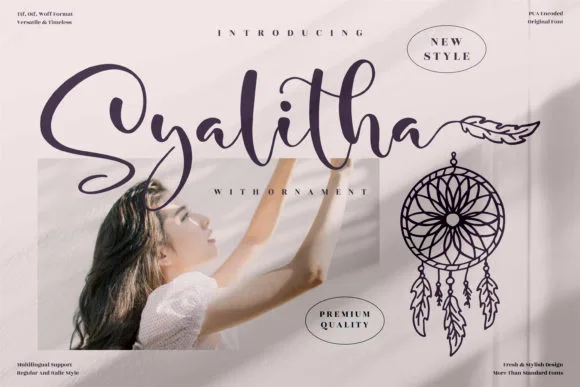 Syalitha Font Syalitha Font Poster 1