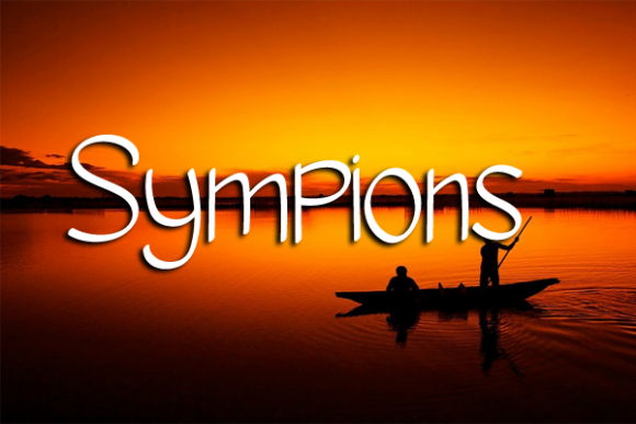 Sympions Font Poster 1