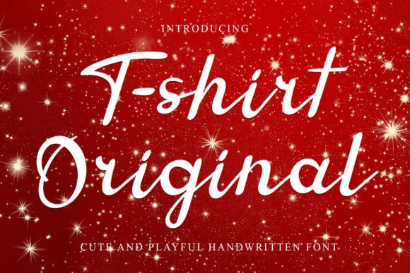 T-shirt Original Font T-shirt Original Font Poster 1