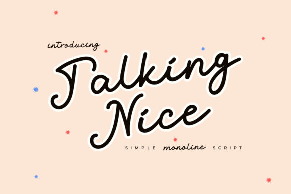 Talking Nice Font Poster 1