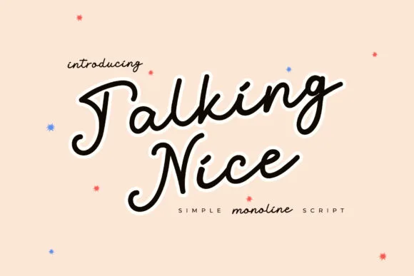 Talking Nice Font Talking Nice Font Poster 1