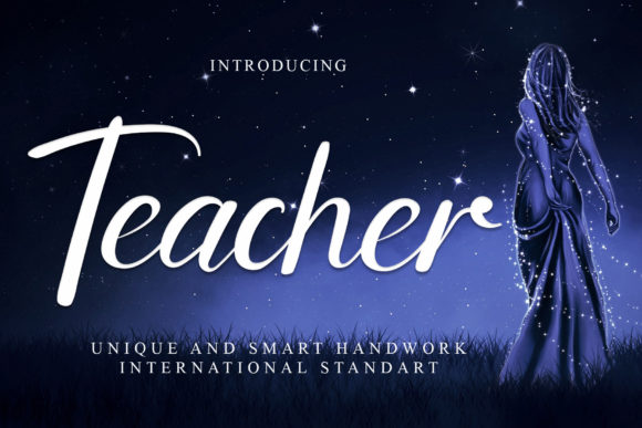 Teacher Font Poster 1