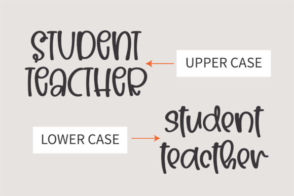 Teacher Font Poster 4