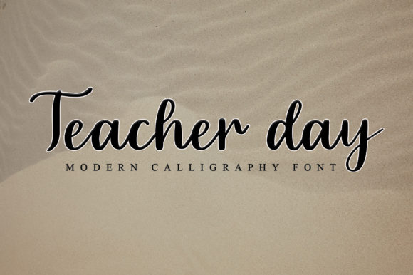 Teacher Day Font